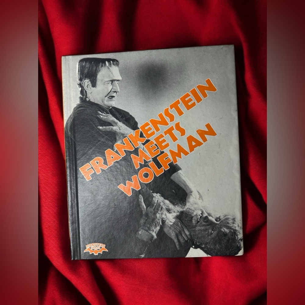 VINTAGE - Frankenstein Meets Wolfman Hard Cover Book